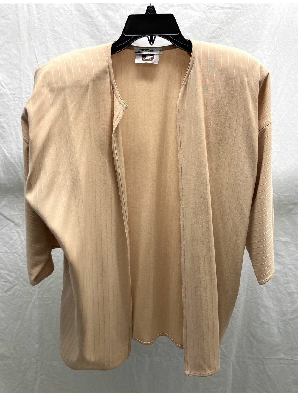 Zoran Tan Striped Light Open Jacket One Size